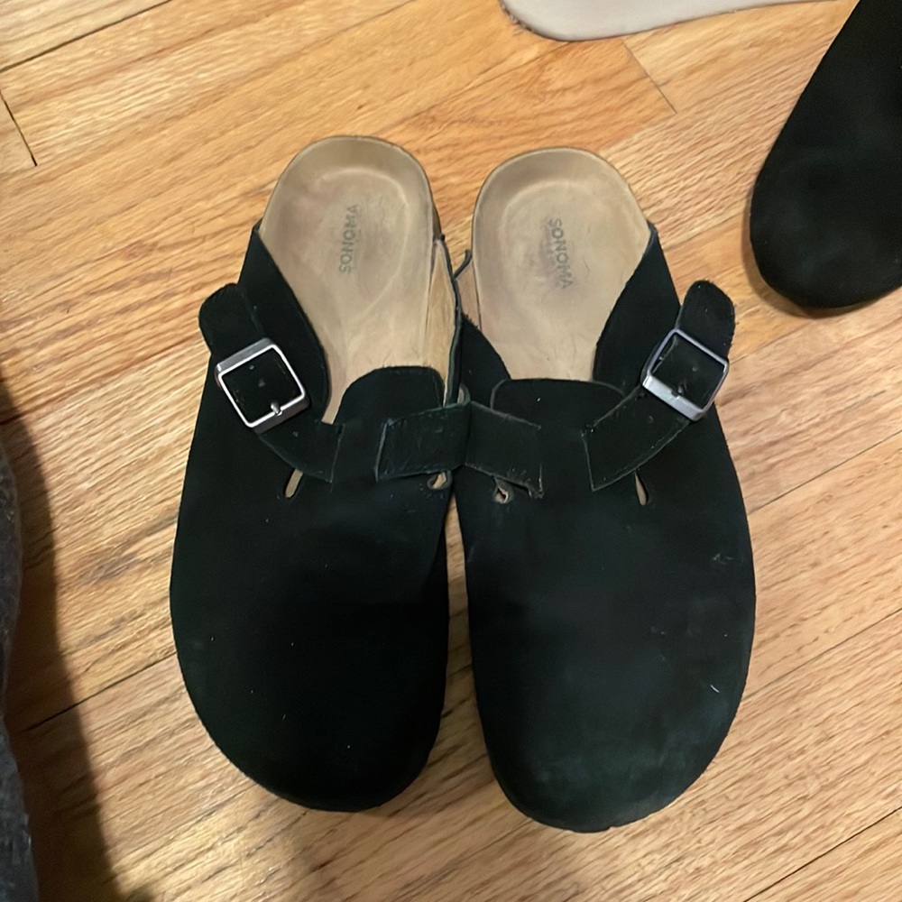 Black clogs from kohls , worn once